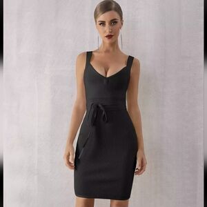 Black mini bandage dress New - size S